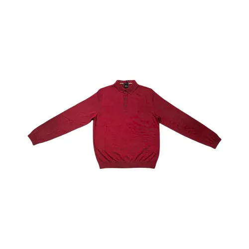 Hugo Boss Red Men's Sweaters Hugo Boss Красные Мужские Свитера