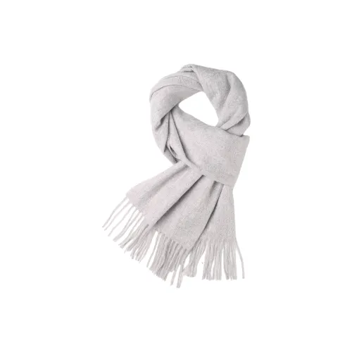 SHASHA Шерстяной шарф Knit Scarves Unisex Серый