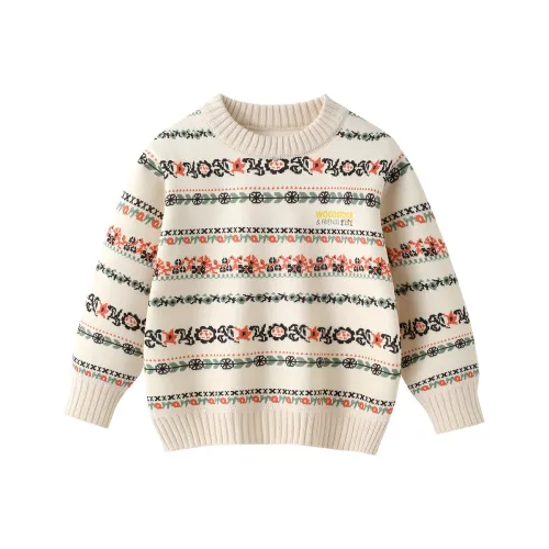 SNOOPY Бежевые Свитера для Дошкольников