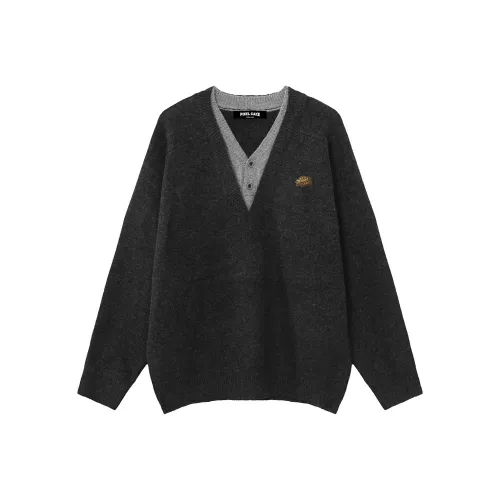 PIXEL CAKE Черный Серый Цвет Унисекс Трикотаж