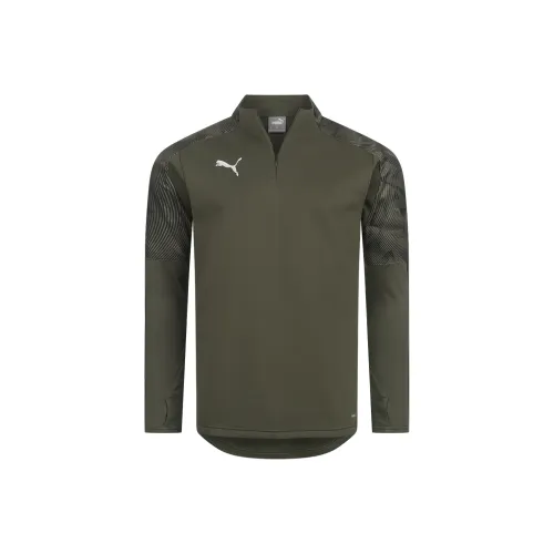 PUMA Army Green Мужская Футбольная Джерси