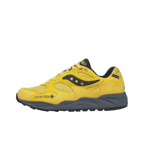 Saucony Grid Shadow 2 Slip-resistant Abrasion-resistant Low Top Casual Running Shoes Men's Yellow Black