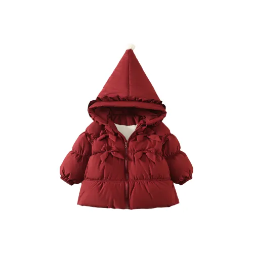 M JBABY Красный пуховик школьный возраст топы