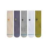 5 пачек (Бежевый + Фиолетовый + Светло-серый + Белый + Зеленый)