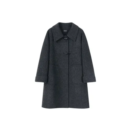 NINE WEST Черное Серое Женское Пальто