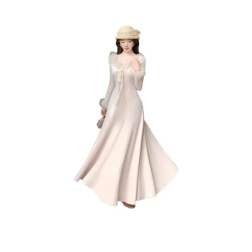 MORTEN SOLUM Длинное платье с длинными рукавами женское