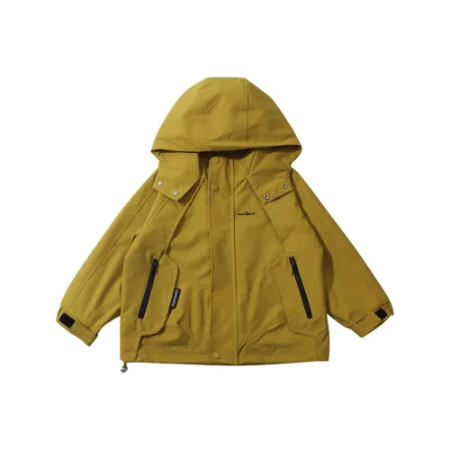 TLIT Желтый 3 в 1 Съемный KIDS Утеплённые куртки