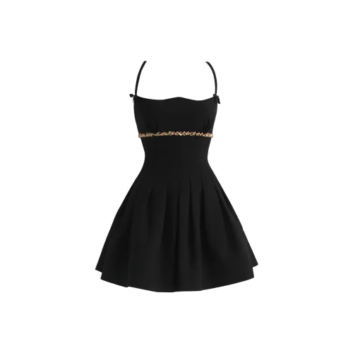 WECOUTURE Черные Женские Платья без Рукавов