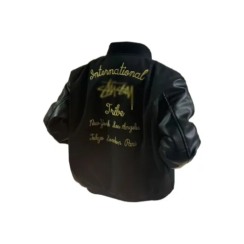 W9H2 Черная подкладка [Личи кожа тяжелая вышивка] унисекс бейсбольные Джерси