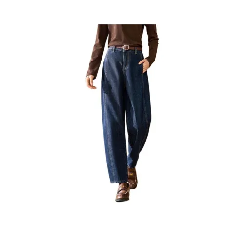 MOHANYIMEI Blue Women's Jeans MOHANYIMEI Синий Женские Джинсы