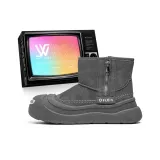 Серый с флисовой подкладкой