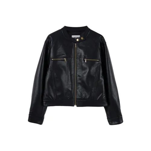 TOUCH Черный Женские Кожаные куртки