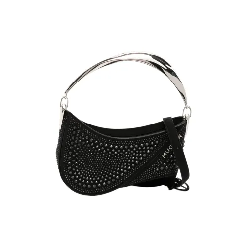 Mugler Кожа Сумка Маленькая Женская Черная