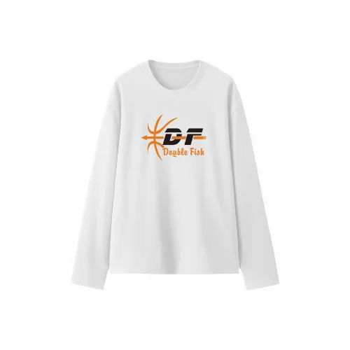 Двойная рыба Унисекс T-рубашки