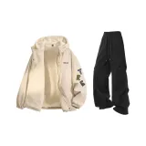 Хаки + Черные штаны