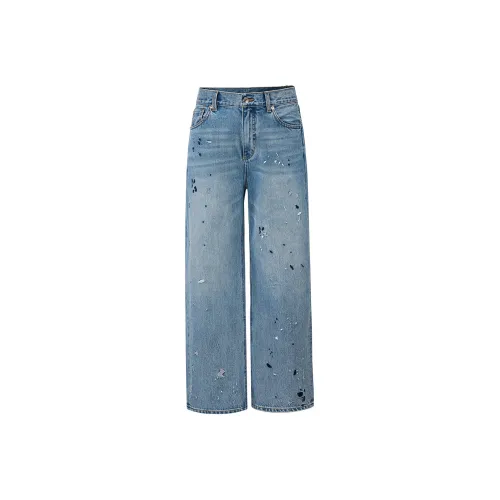 GB Синий Унисекс Джинсы