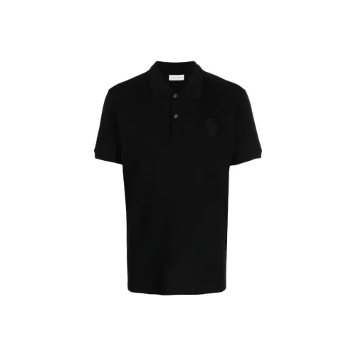Alexander McQueen Мужское черное поло