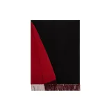 Чёрный Красный Двусторонний Двухцветный Большой Шаль