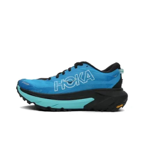 HOKA ONE ONE Mafate 5 Амортизация Светоотражающие Беговые кроссовки Женские Синие