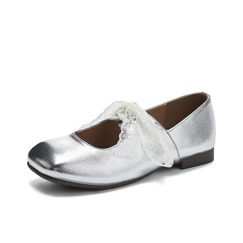 EXULL Q Квадратный каблук Mary Jane Женские туфли