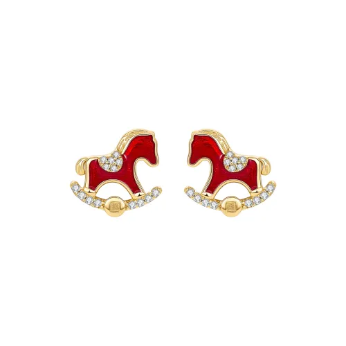 MCK Copper Alloy Stud Earrings Women's MCK Медный сплав Серьги-гвоздики Женские