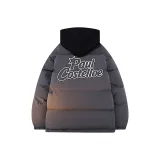 Серый с черной сеткой, капюшон