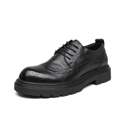 H2 Лицевая коровья кожа BROGUE Броги Модная мужская обувь Повседневные кожаные туфли Мужской