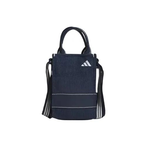 Adidas Ткань Одно Плечо Сумка Маленькая Унисекс Синяя