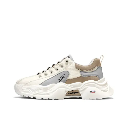 GEANC Низкий топ толстая подошва кроссовки мужские