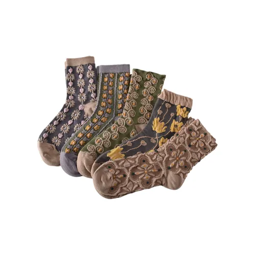 NACARADAR Носки Crew Женские упаковка из 5 пар