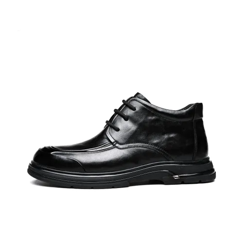 FAPAI Ботильоны Черные с флисовой подкладкой Мужские