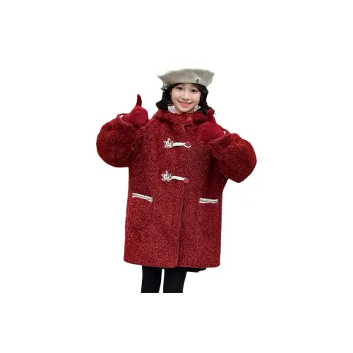 Giyu Шерстяные пальто утеплённые куртки для подростков