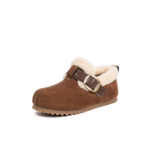 KINDDOG Slip-resistant Низкие детские зимние сапоги с резиновым покрытием