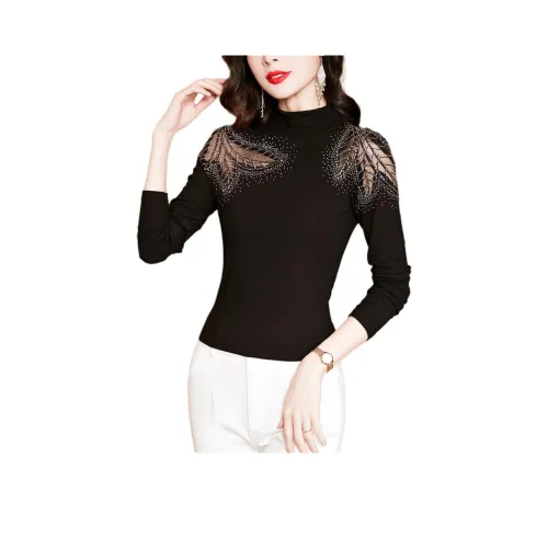 LADYXIEXIE Черный С подарками LD Бренд Наклеенный Женские T Рубашки