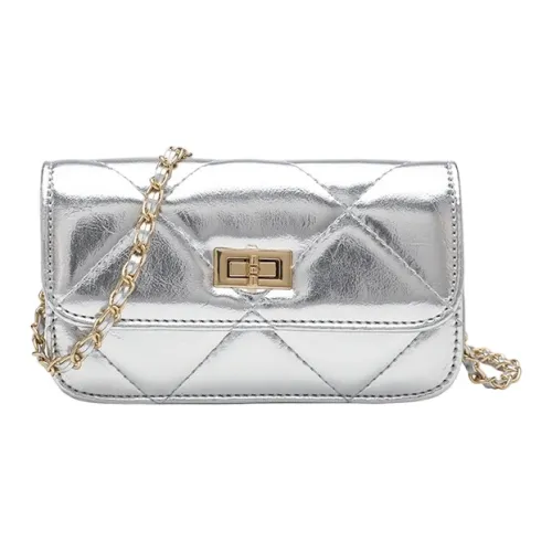 MARKANGARO ПУ (полиуретан) Сумка через плечо Стандартная Женская Лунный свет Серебристый Молочный Белый