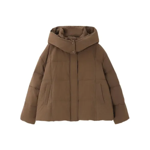 XWI Темный кофейный женский пуховик