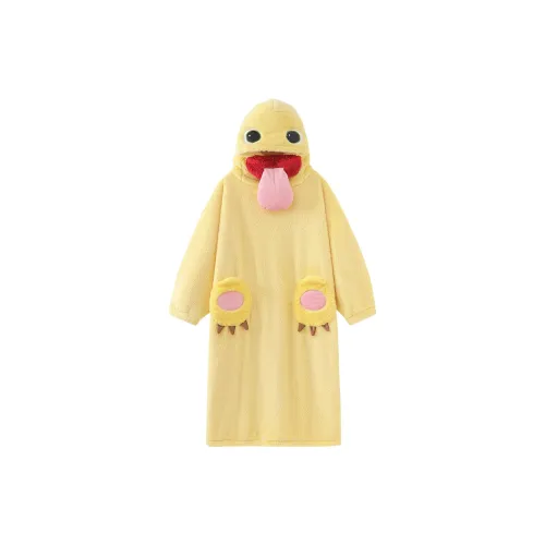 Gongdie Желтый Женские Банные халаты