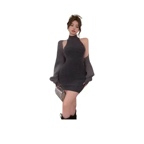 MORTEN SOLUM Серый Женские Комплекты с Юбкой