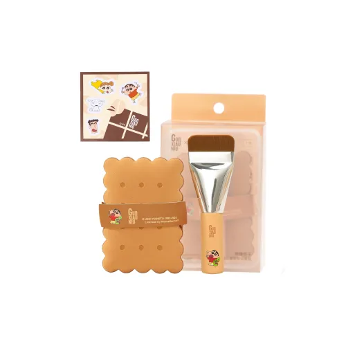 GUOXIAONIU x SHINCHAN Карамель Печенье Кремовая кожа Основа Макияж Baking Набор Базовый слой Легко наносится