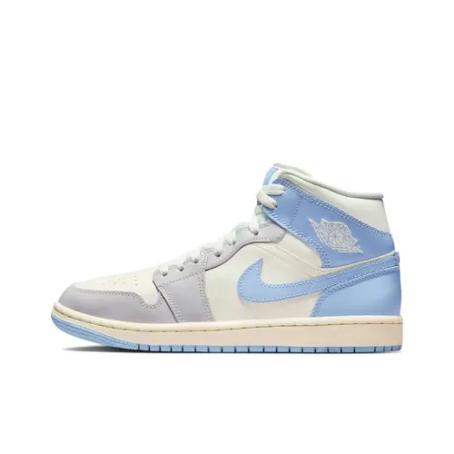 Jordan Air Jordan 1 MID Топ Винтажные баскетбольные кроссовки Женские Soulful Синий