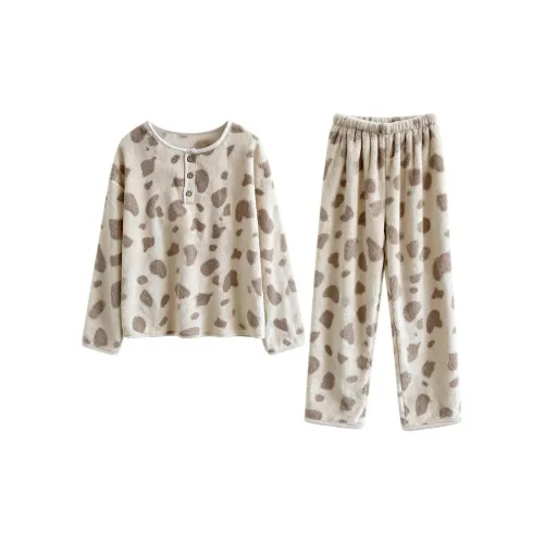 WANANNI Абрикос Женские Пижамные Комплекты