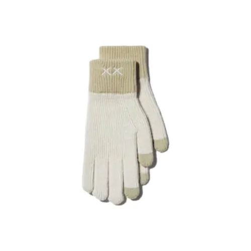 UNIQLO Акриловые вязаные перчатки унисекс экрю