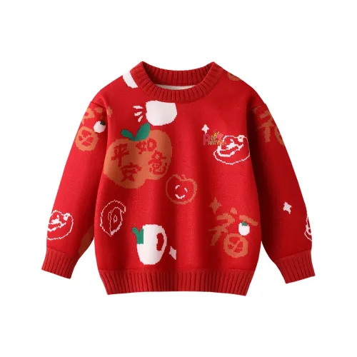 SNOOPY Красный С флисовой подкладкой Предшкольные Свитеры