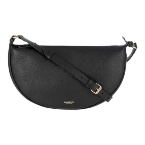Burberry Сумка через плечо из коровьей кожи унисекс черного цвета