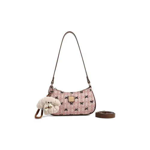 JANE KLAIN Синтетическая кожа текстиль Mosaic Сумка через плечо Женская Румяна Розовый