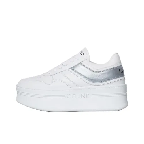 CELINE Блок Низкие Кроссовки для скейтбординга Женские Белые