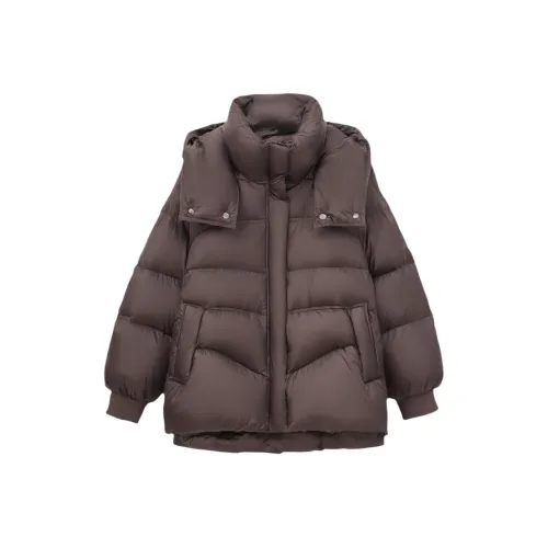 GUNONG Темный шоколад Коричневый Женские Пуховые куртки