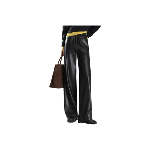 FAVMARTHA Кожаная одежда Женские штаны