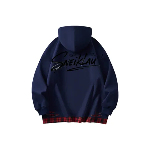 SNEIKLAU Темно-синий синий унисекс свитшоты