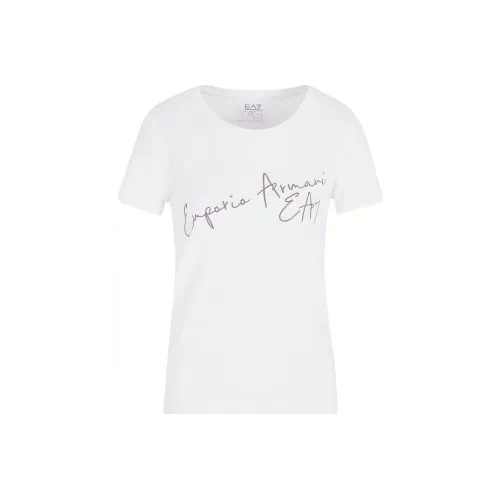EMPORIO ARMANI EA7 T Рубашка Женская Белая